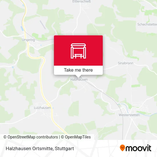 Карта Halzhausen Ortsmitte
