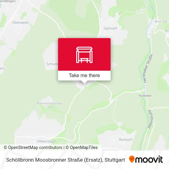 Карта Schöllbronn Moosbronner Straße (Ersatz)