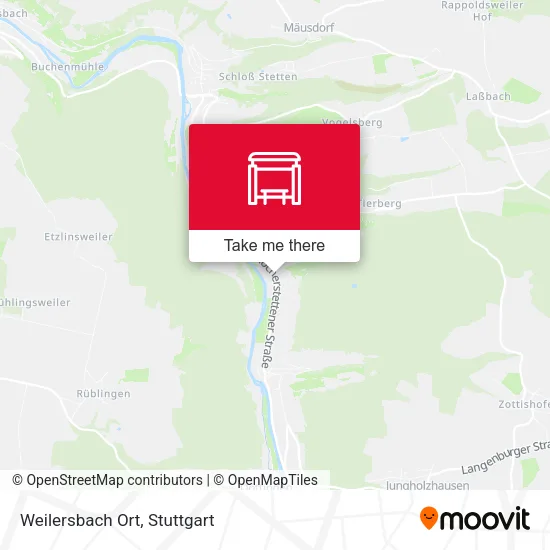 Карта Weilersbach Ort