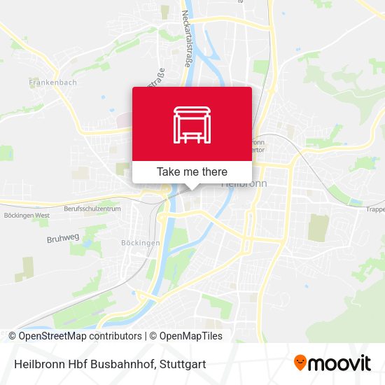Карта Heilbronn Hbf Busbahnhof