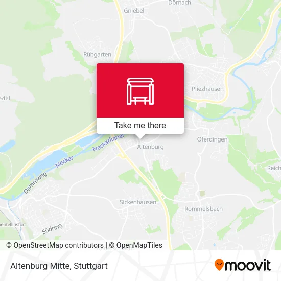 Карта Altenburg Mitte