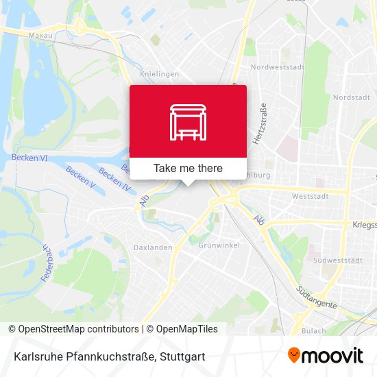 Карта Karlsruhe Pfannkuchstraße