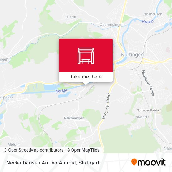Карта Neckarhausen An Der Autmut