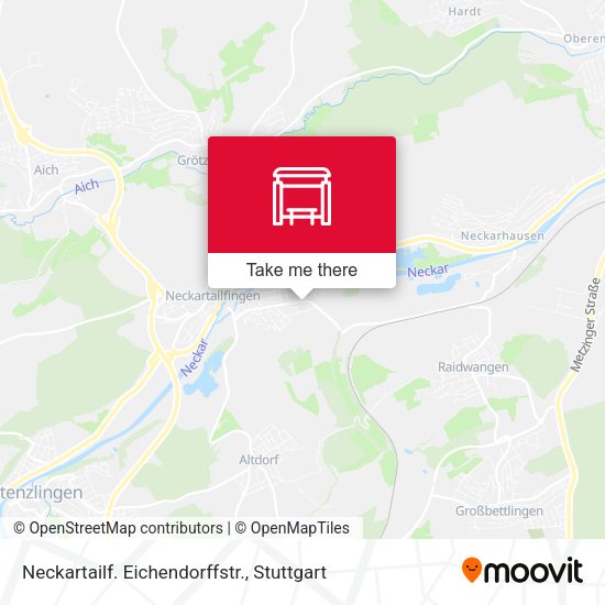 Карта Neckartailf. Eichendorffstr.