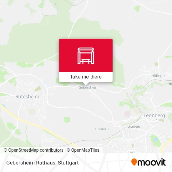 Gebersheim Rathaus map
