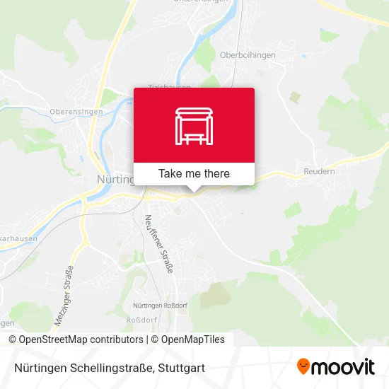 Карта Nürtingen Schellingstraße