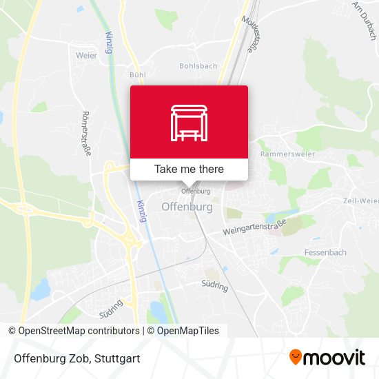 Карта Offenburg Zob