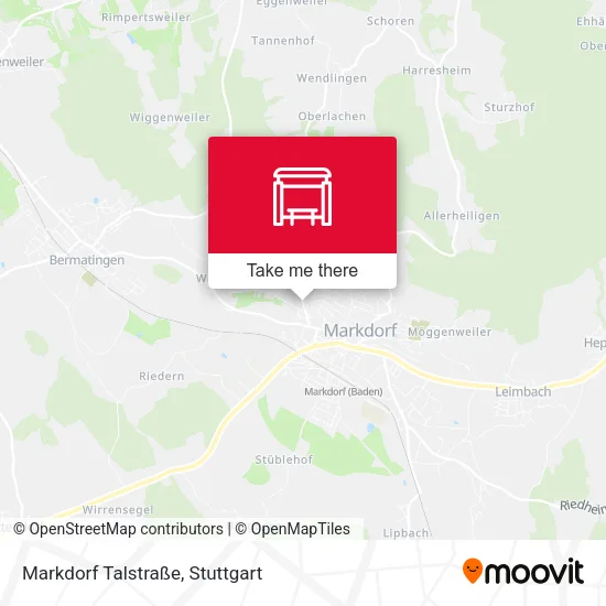 Карта Markdorf Talstraße