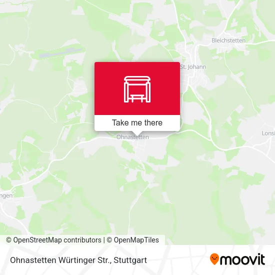 Карта Ohnastetten Würtinger Str.