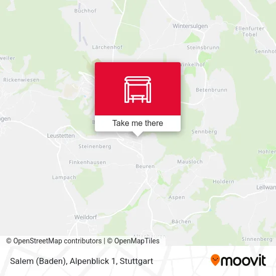 Карта Salem (Baden), Alpenblick 1