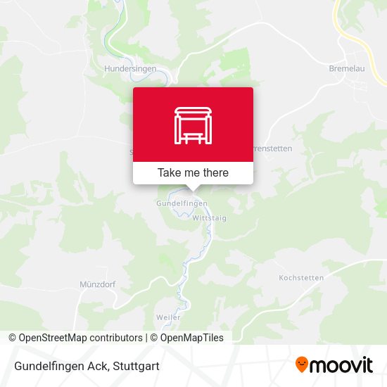 Карта Gundelfingen Ack