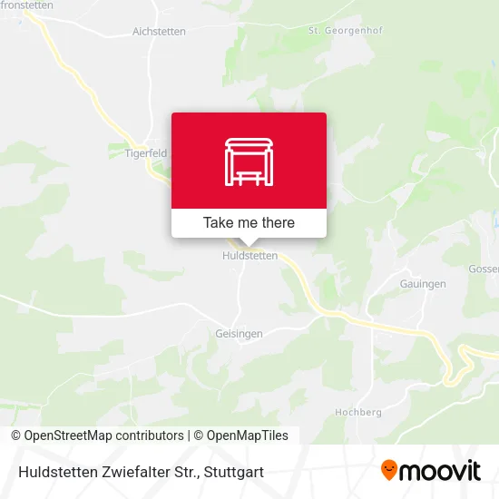 Карта Huldstetten Zwiefalter Str.