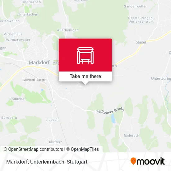 Карта Markdorf, Unterleimbach