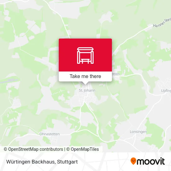 Карта Würtingen Backhaus