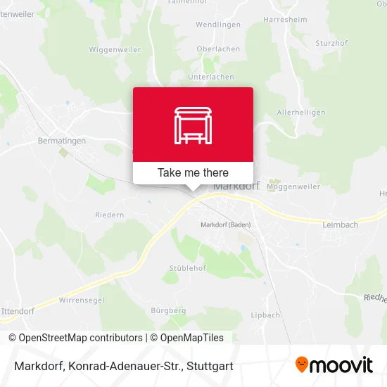 Карта Markdorf, Konrad-Adenauer-Str.