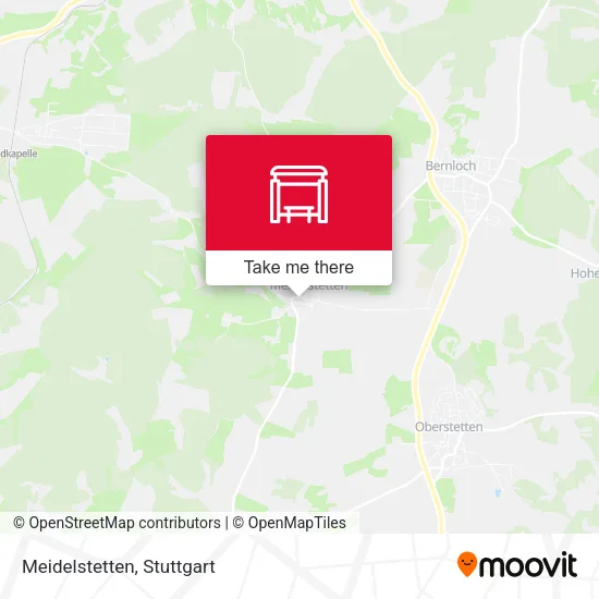 Карта Meidelstetten