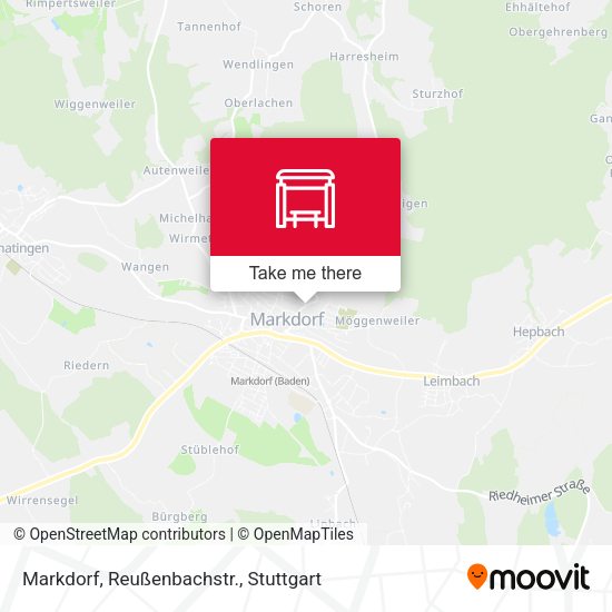 Карта Markdorf, Reußenbachstr.