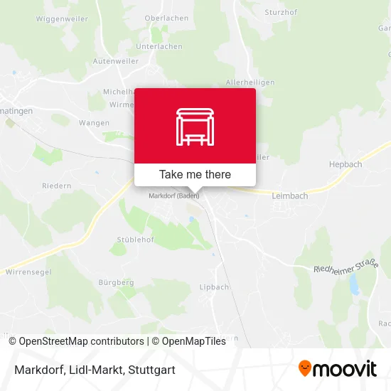Markdorf, Lidl-Markt map