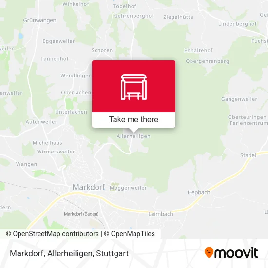 Карта Markdorf, Allerheiligen