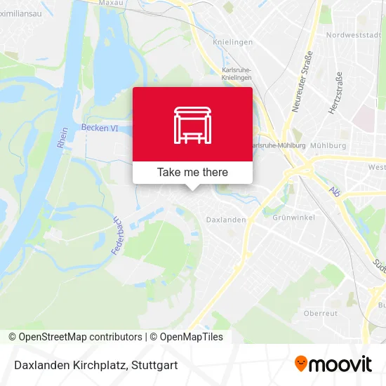 Карта Daxlanden Kirchplatz
