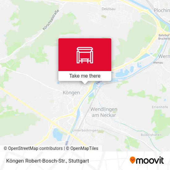 Карта Köngen Robert-Bosch-Str.
