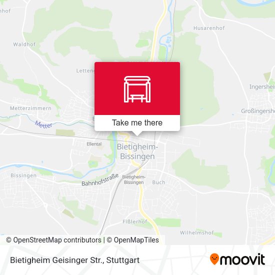 Карта Bietigheim Geisinger Str.