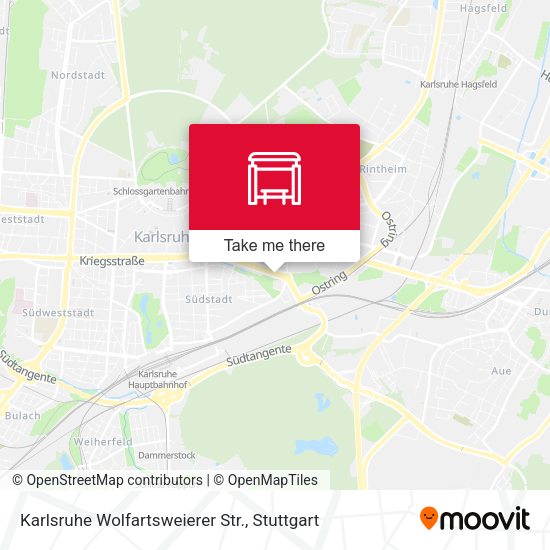 Карта Karlsruhe Wolfartsweierer Str.