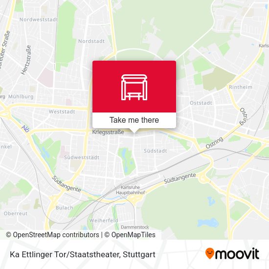 Карта Ka Ettlinger Tor/Staatstheater