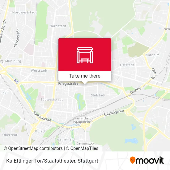 Карта Ka Ettlinger Tor/Staatstheater
