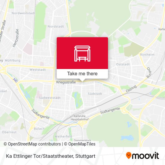 Карта Ka Ettlinger Tor/Staatstheater