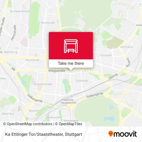 Карта Ka Ettlinger Tor/Staatstheater