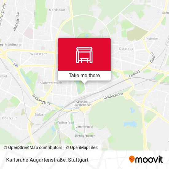 Карта Karlsruhe Augartenstraße