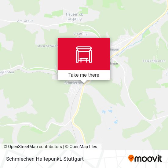 Карта Schmiechen Haltepunkt