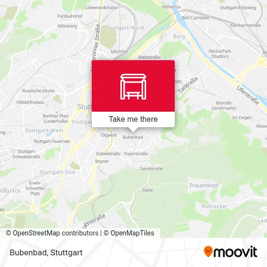 Bubenbad map