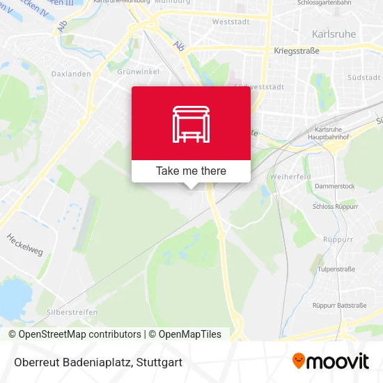 Карта Oberreut Badeniaplatz