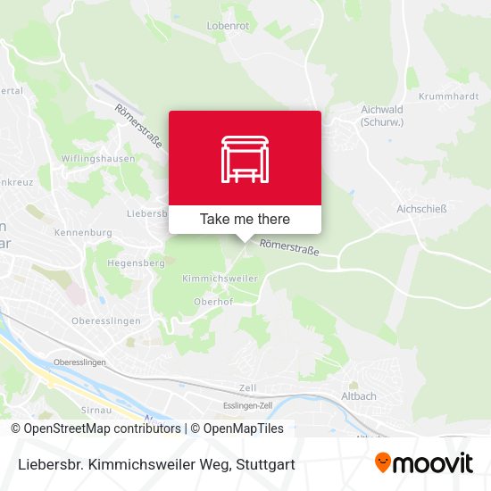 Карта Liebersbr. Kimmichsweiler Weg