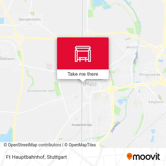 Ft Hauptbahnhof map