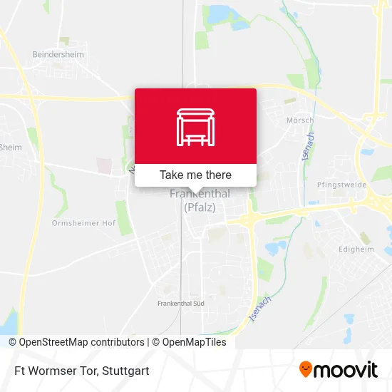 Ft Wormser Tor map