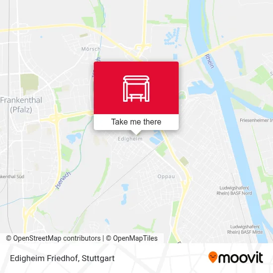 Edigheim Friedhof map