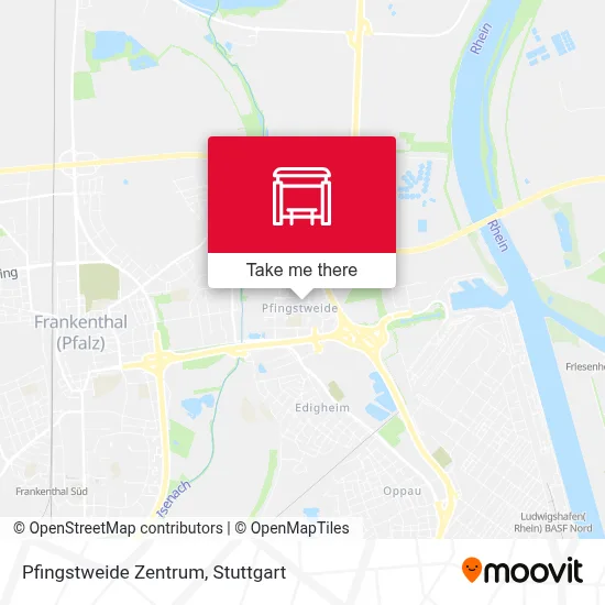 Pfingstweide Zentrum map