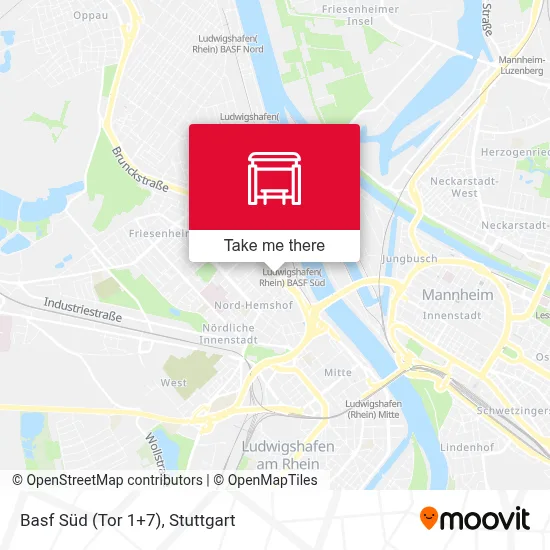 Basf Süd (Tor 1+7) map