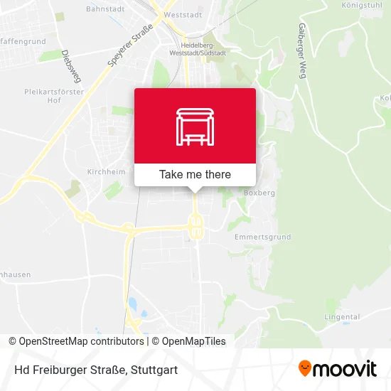 Hd Freiburger Straße map