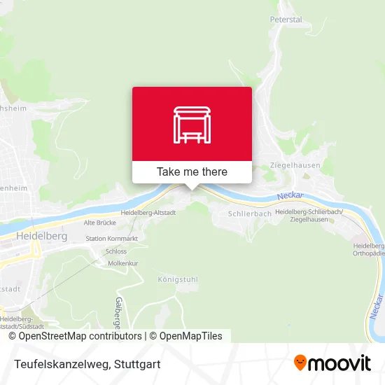 Teufelskanzelweg map