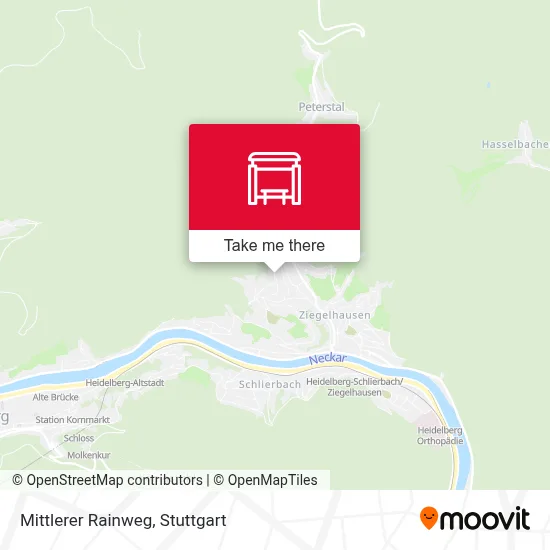 Mittlerer Rainweg map