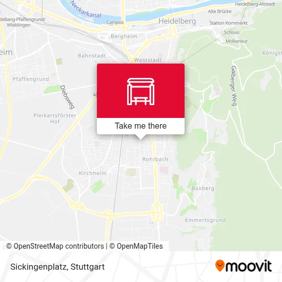 Sickingenplatz map