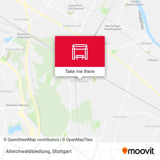 Alteichwaldsiedlung map