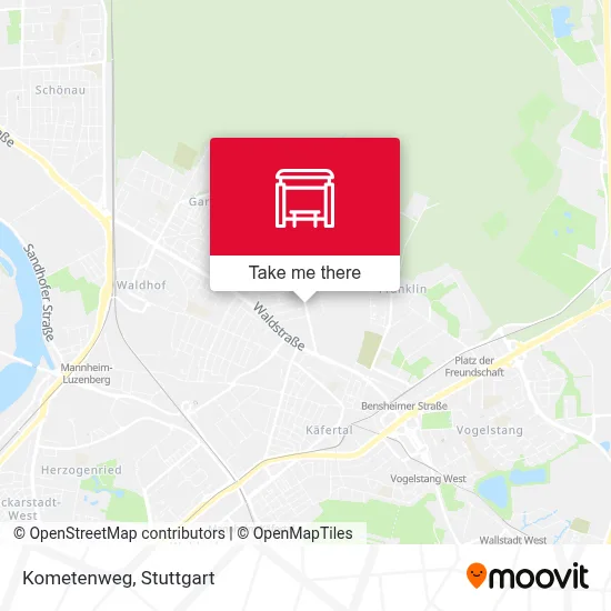 Kometenweg map