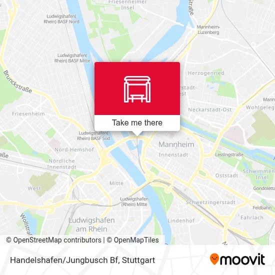 Handelshafen/Jungbusch Bf map