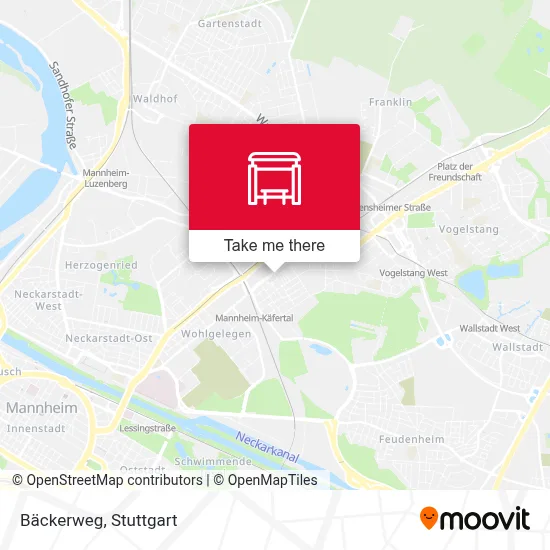 Bäckerweg map