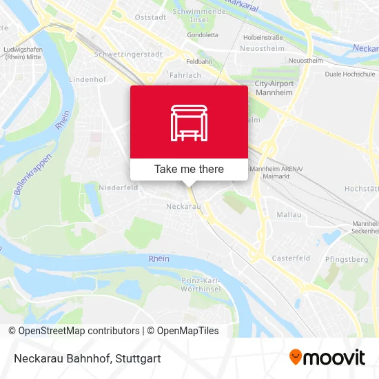 Neckarau Bahnhof map